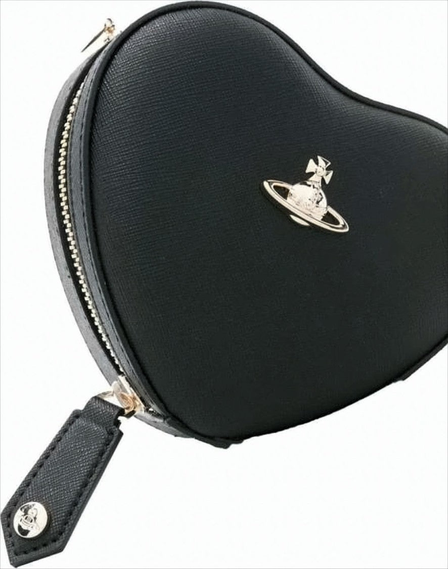 Vivienne Westwood Textured Cowhide Heart-Shaped Crossbody Bag
