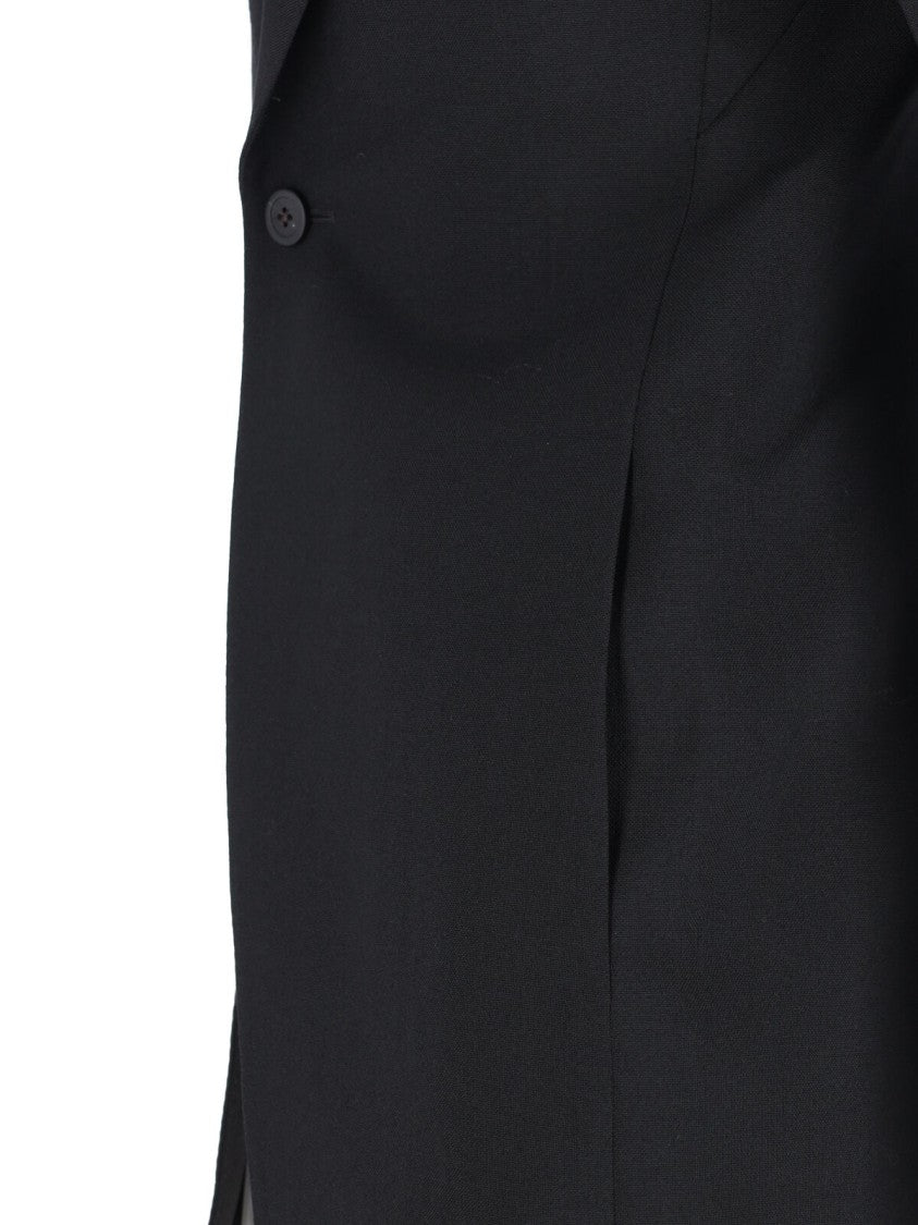 Rick Owens Single-Breasted Blazer – Black