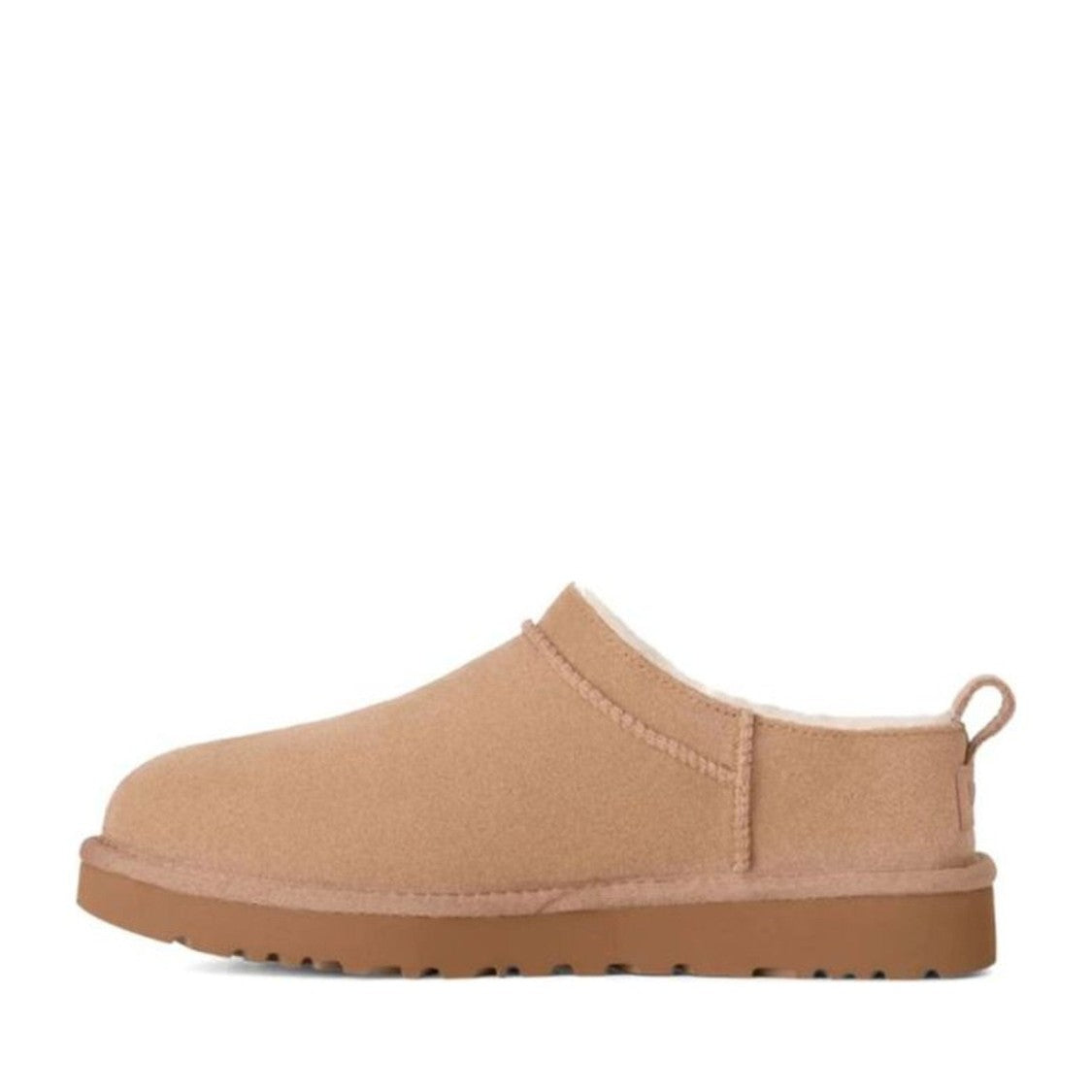 Ugg Classic Micro Beige Minimalistic Flat Sole Suede Boots