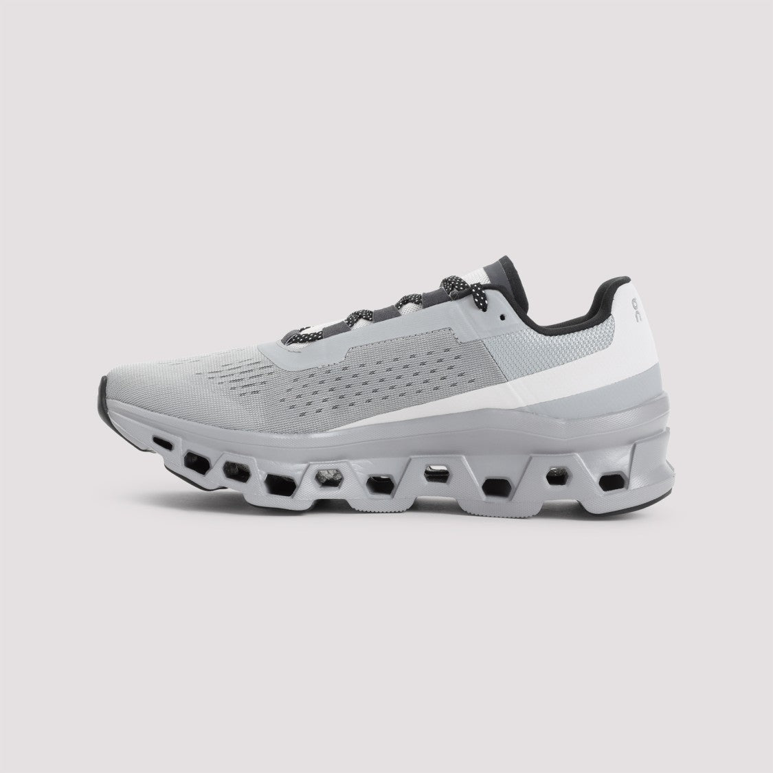 On Alloy Silver Textile Cloudmonster Sneakers