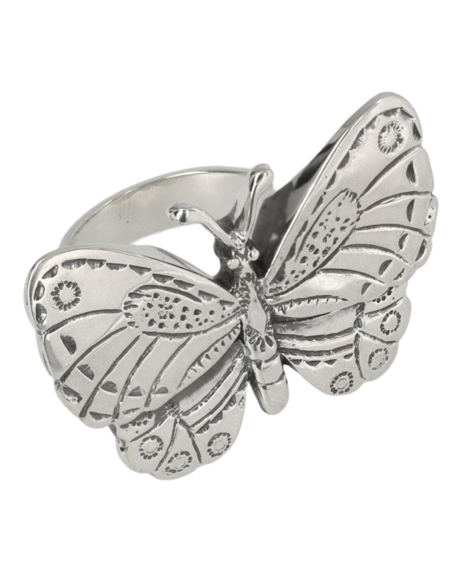Ambush Intricate Butterfly Design Sterling Silver Ring