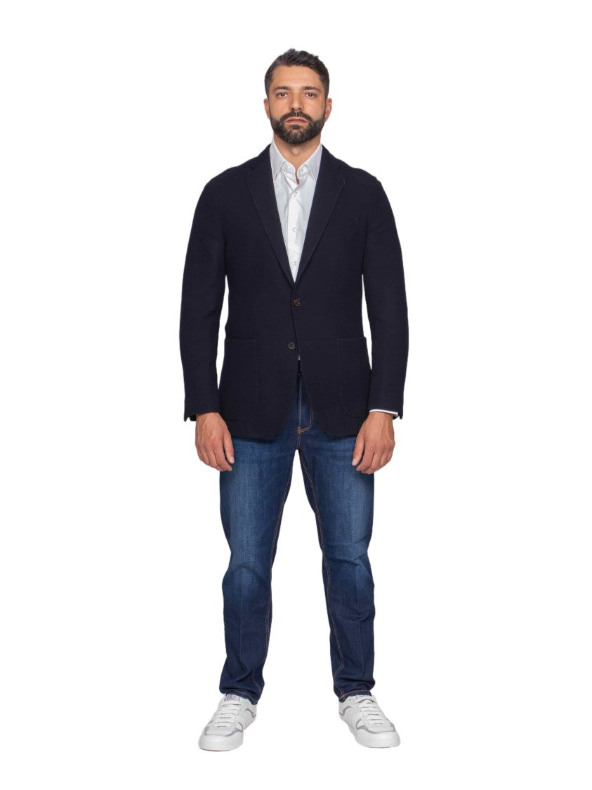 Boglioli Tailored Two-Button Jacket With Notch Lapels And Patch Pockets