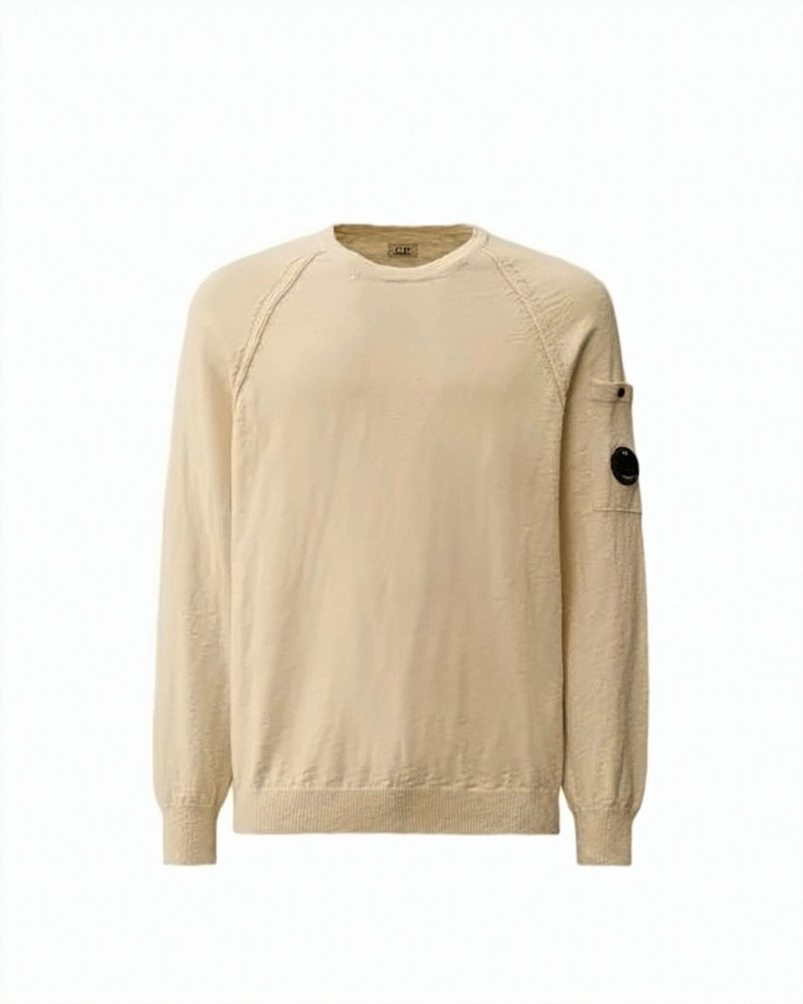C.P. Company Textured Knit Sweater With Distinctive Pocket Detail
