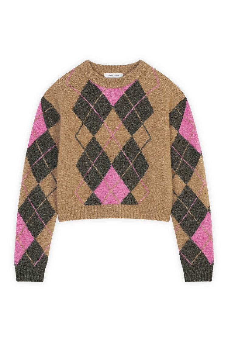 Maison Kitsuné Boxy-Cut Wool And Alpaca Jumper