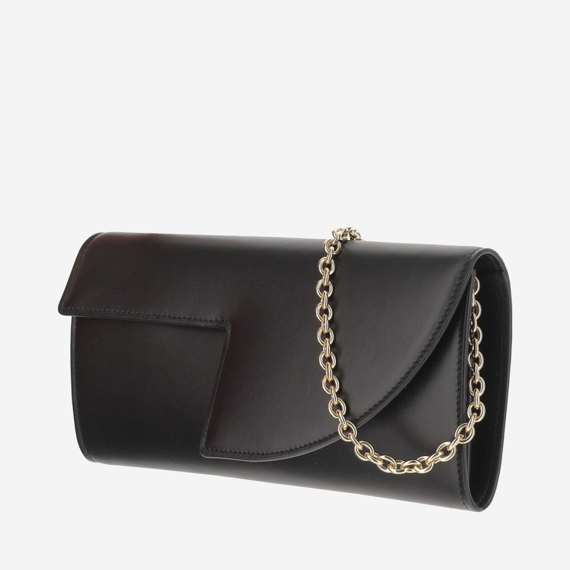 Patou Rectangular Leather Clutch Bag