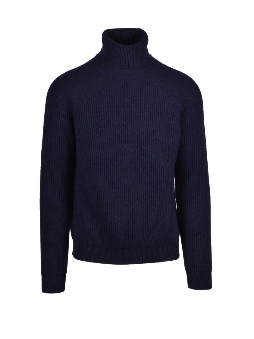 Alpha Studio High Neck Raglan Sleeve Sweater In Fine Yarn Blend