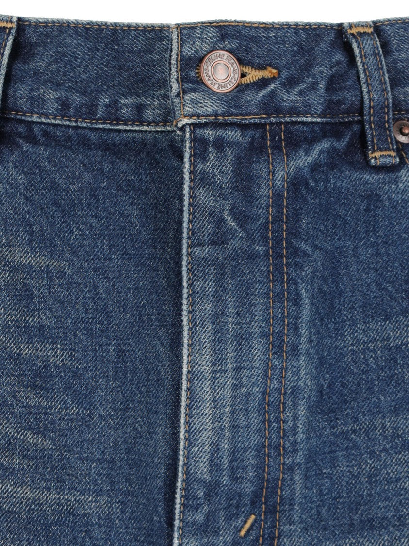 Céline "Surf Flare" Wide-Leg Jeans Blue