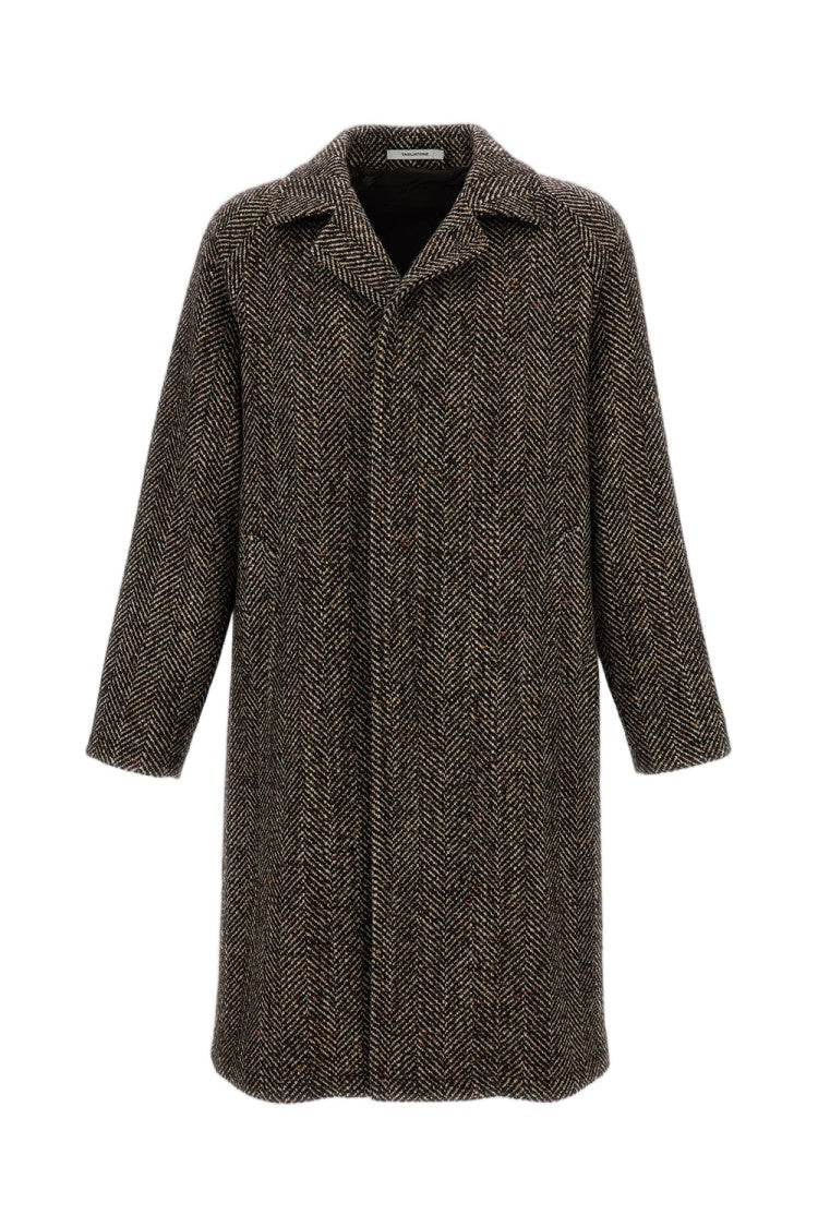 Tagliatore Multicolor Salomon Herringbone Wool-Blend Coat