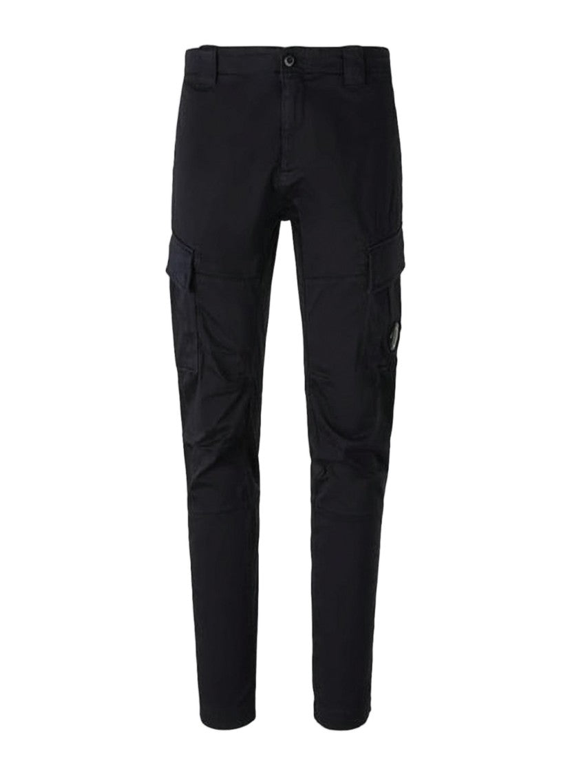 C.P. Company Sleek Tailored Straight Pants With Functional Cargo Pockets