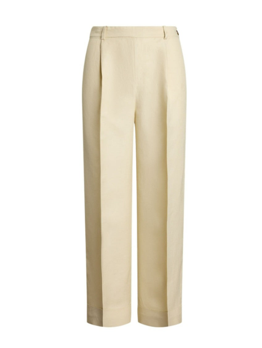 Lauren Ralph Lauren Wide-Leg Cropped Pants With High Waist