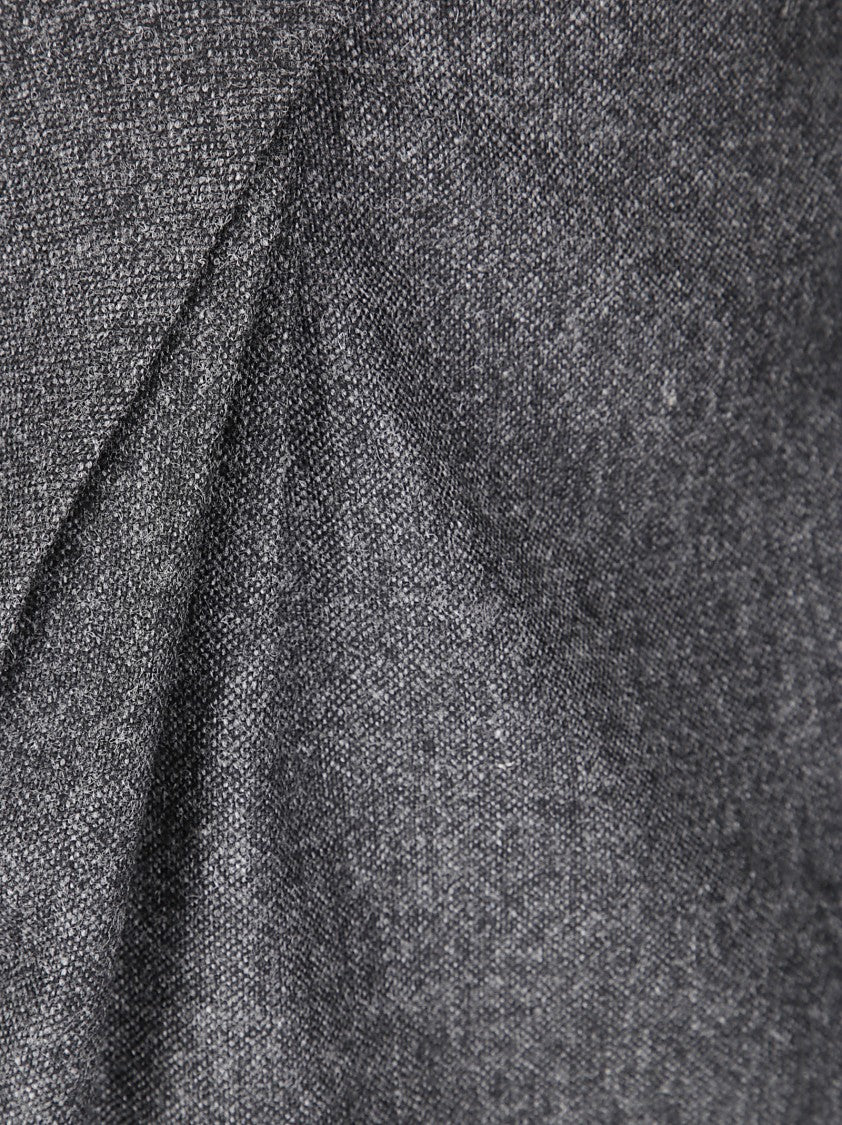 Maison Margiela Tailored Midi Skirt With Pinches