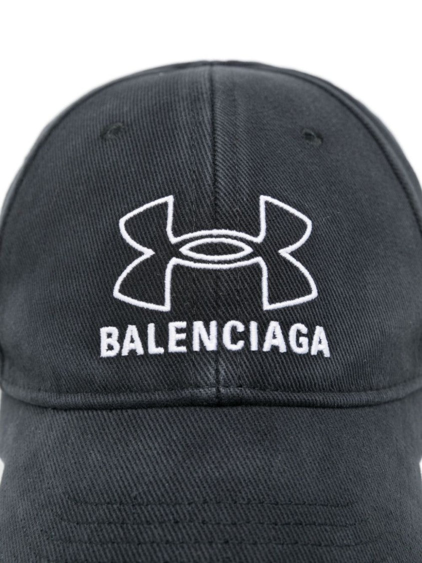 Balenciaga Structured Black Baseball Hat