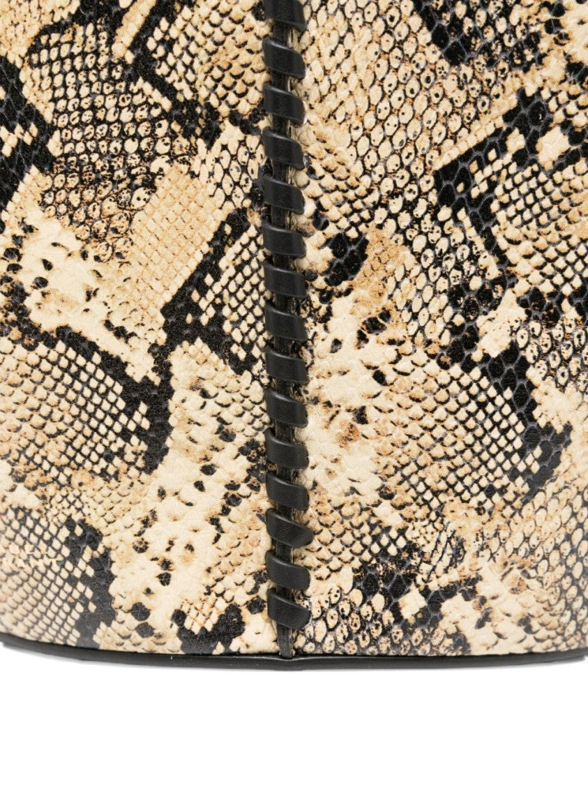 Isabel Marant Snakeskin Pattern Shoulder Bag With Structured Design