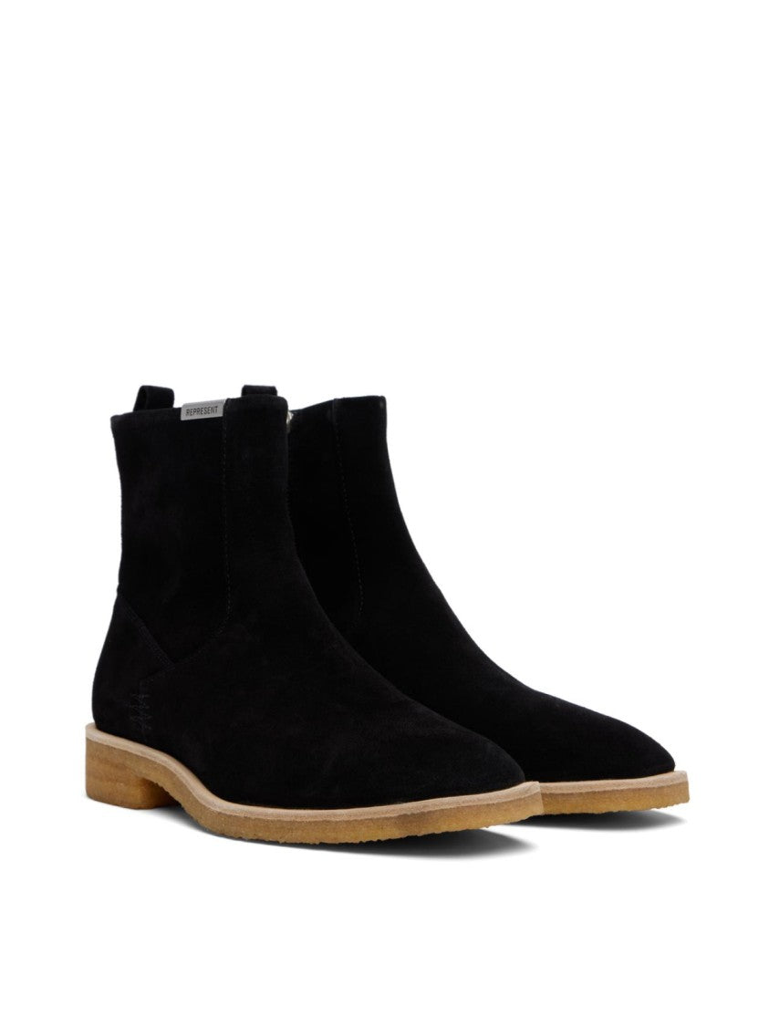 Represent Crepe Suede Chelsea Boots