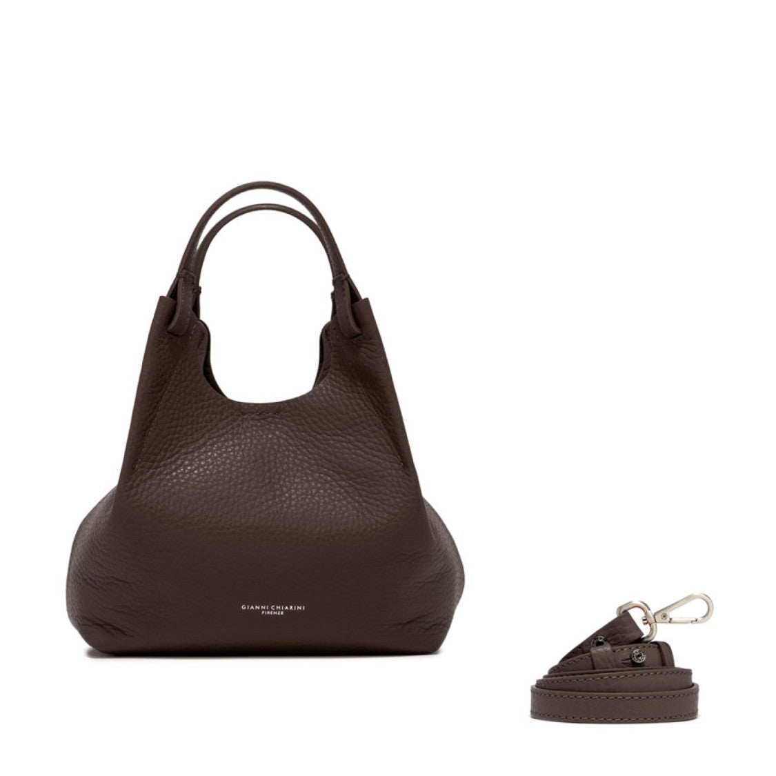 Gianni Chiarini Coffee Dua Bag With Beaver Interior