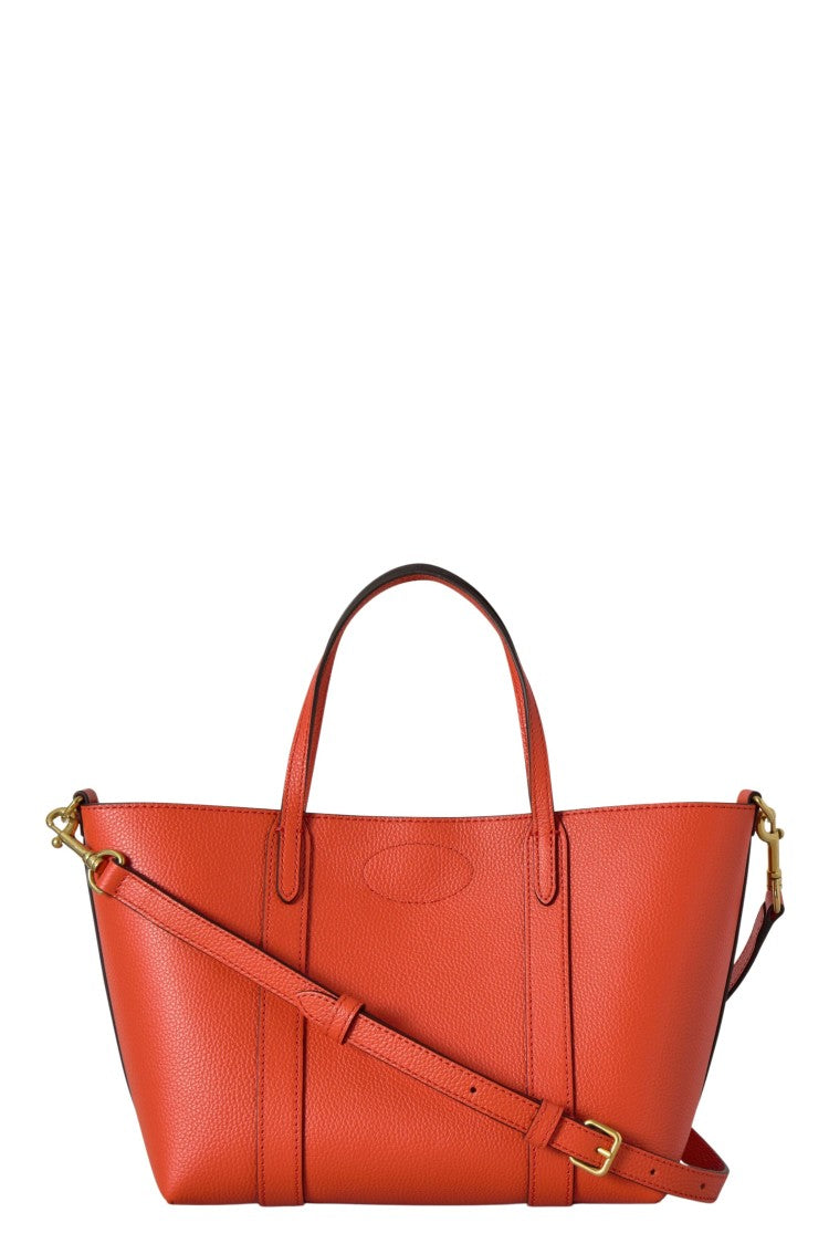 Mulberry Mini Bayswater Tote Bag In Textured Leather With Gold Hardware
