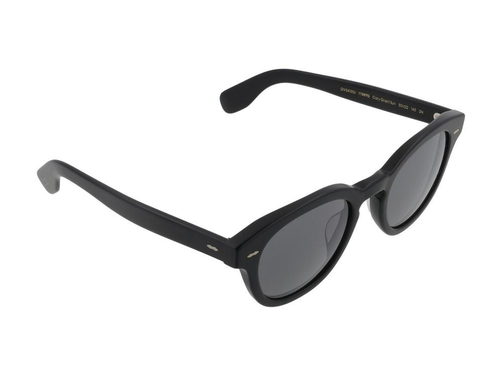 Oliver Peoples Rounded Metallic Accent Sunglasses