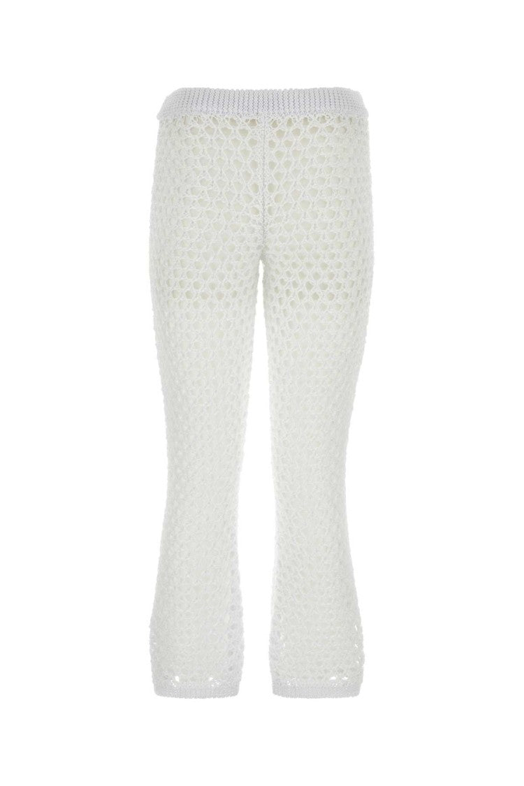 Valentino Garavani White Mesh Escape Pant