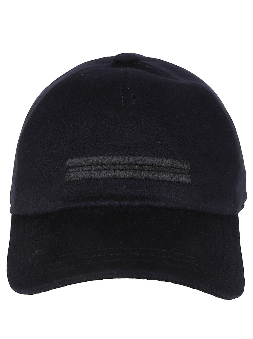 Zegna Oasi Cashmere Lined Premium Black Cashmere Hat