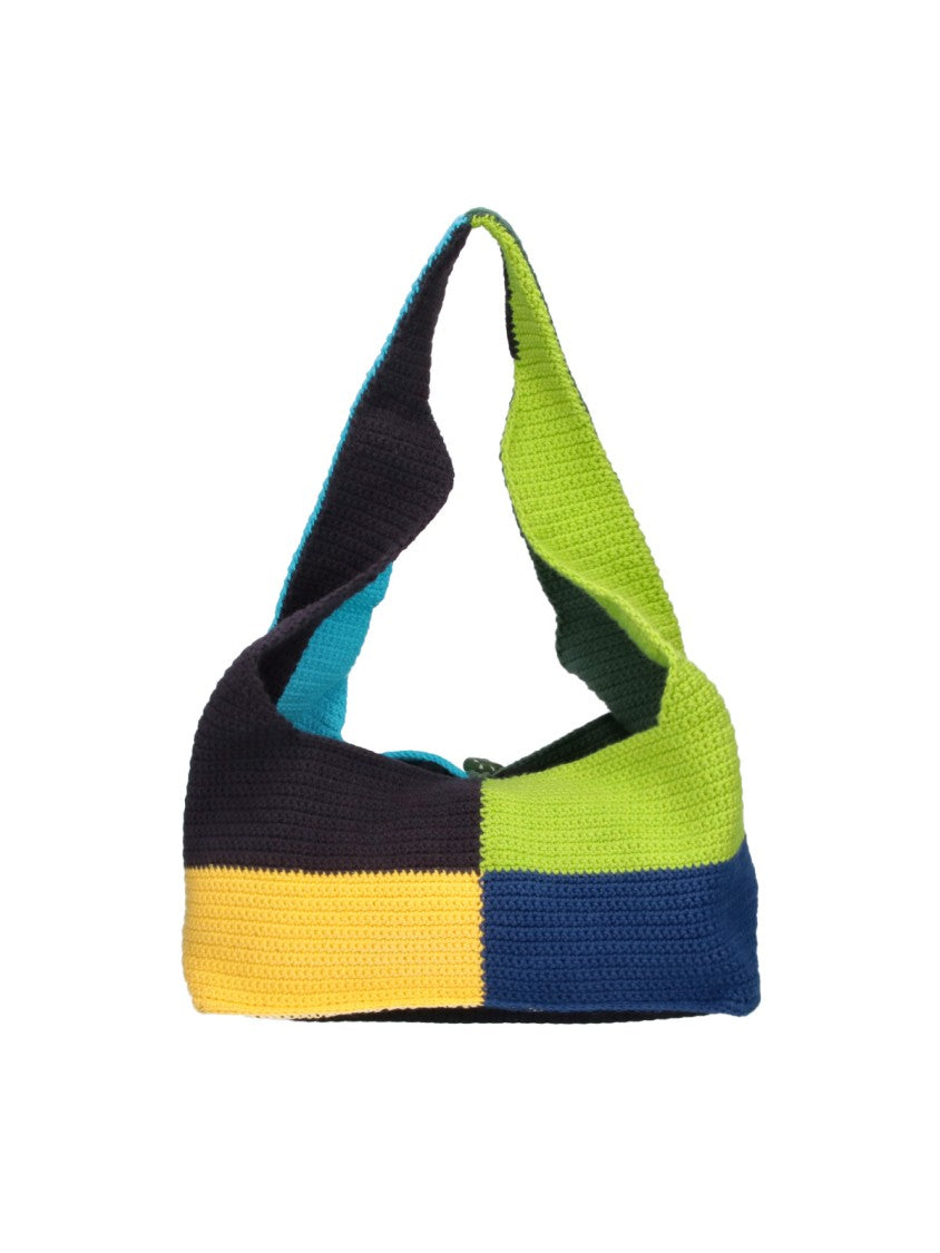 Vivienne Westwood Multicolor Ellie Color-Block Crochet Shoulder Bag
