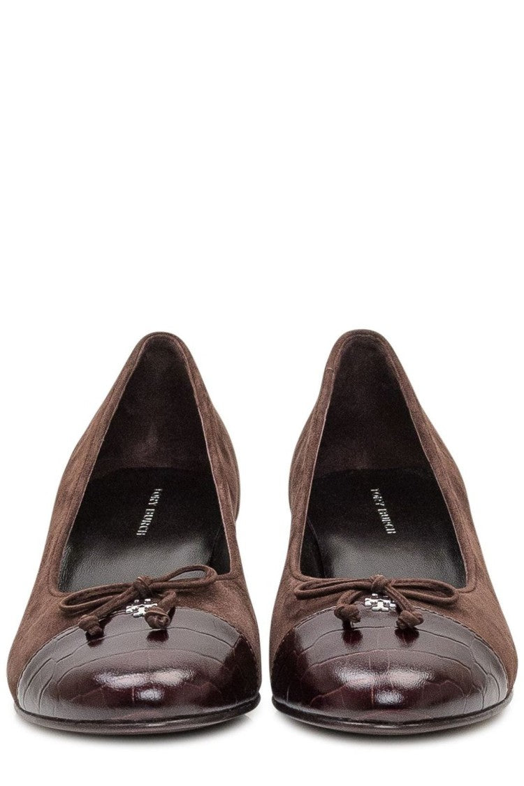 Tory Burch Brown Suede/Coconut 55Mm Heel Pumps