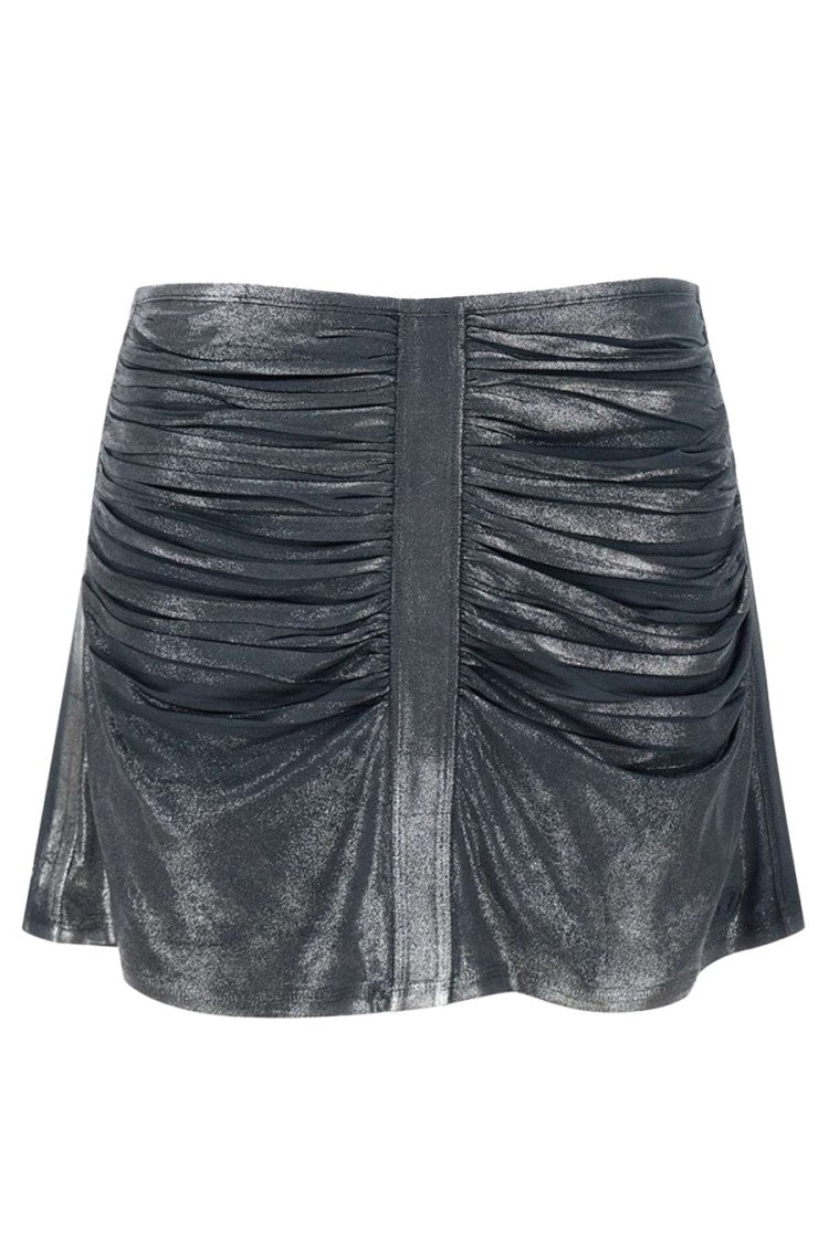Diesel Gathered Multicolor Skirt With Soft Shine