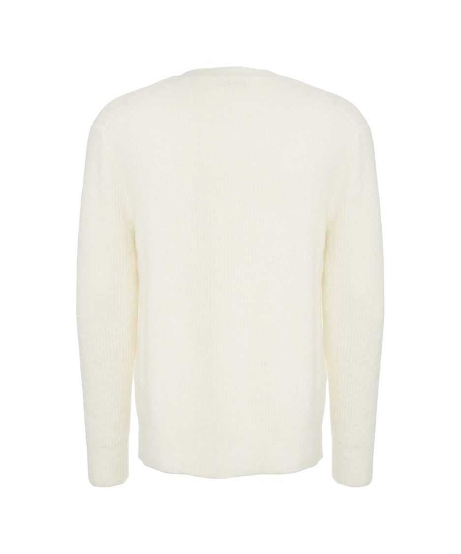 Paolo Pecora Classic V-Neck Cardigan With Button Closure