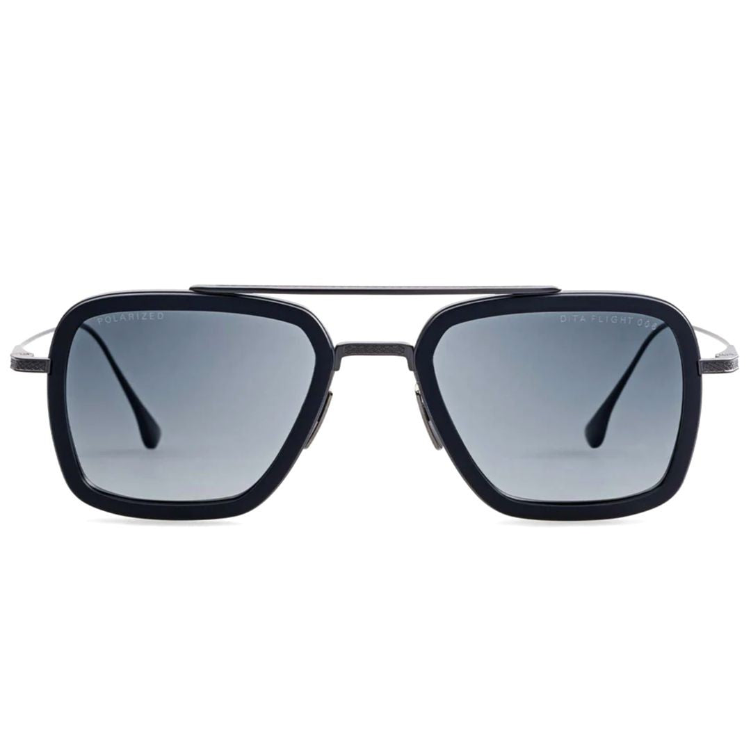 Dita Flight.006 Bold Square Frame Sunglasses With Metal Double Bridge