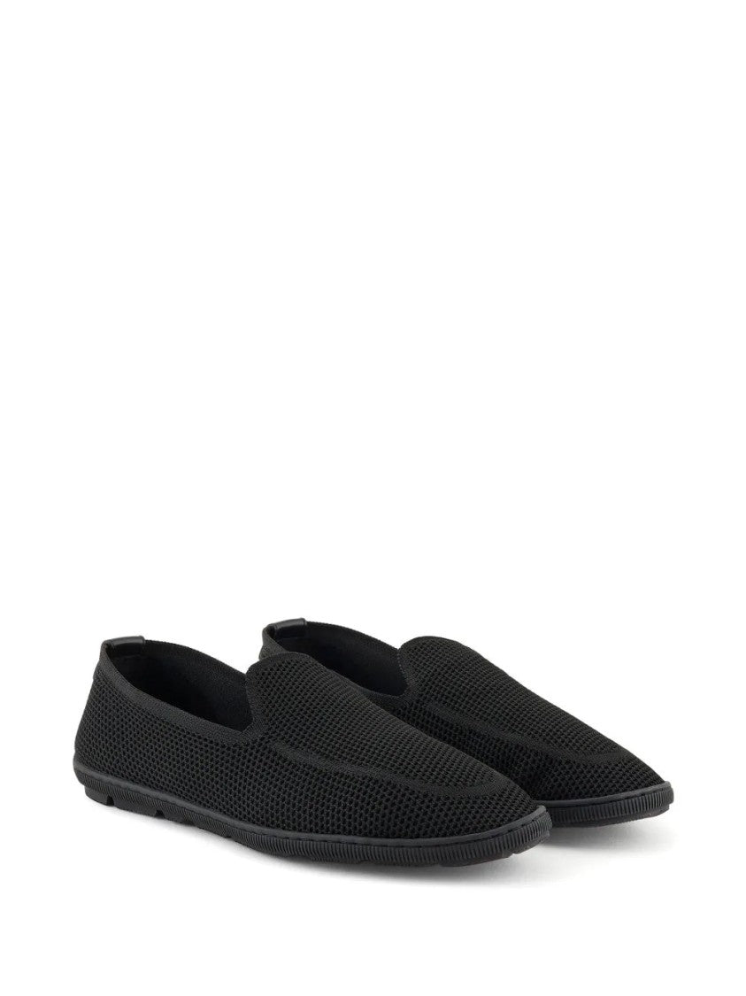 Giorgio Armani Slip-On Loafers With Breathable Mesh Upper