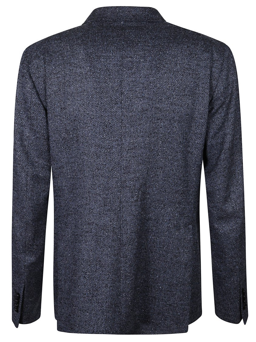 Tagliatore Montecarlo Herringbone Double-Breasted Blazer