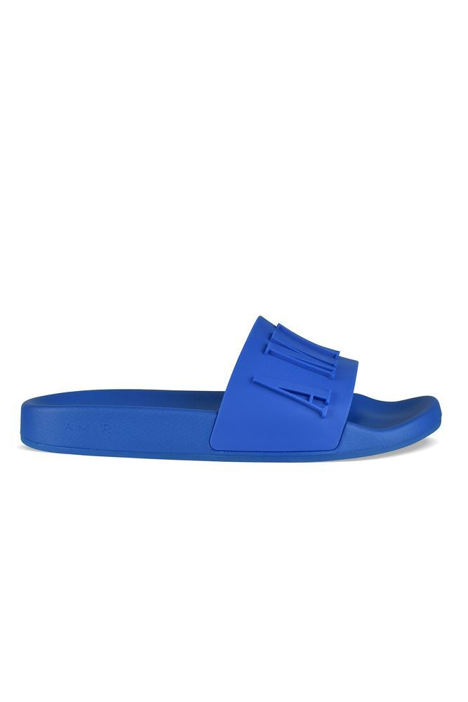 Amiri Royal Blue Rubber Slide Sandals