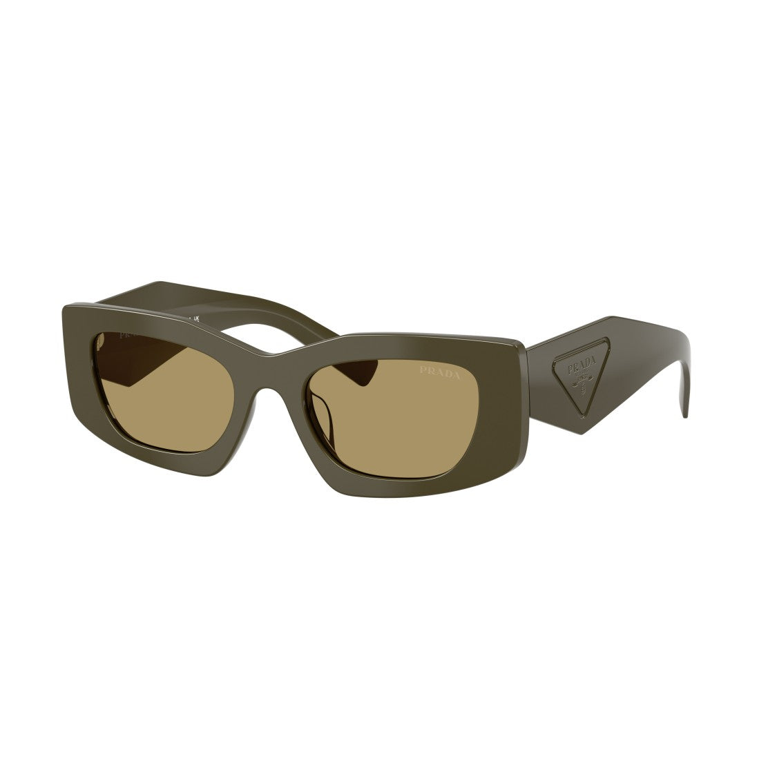 Prada 0Pr D03sd Rectangular Olive Sunglasses
