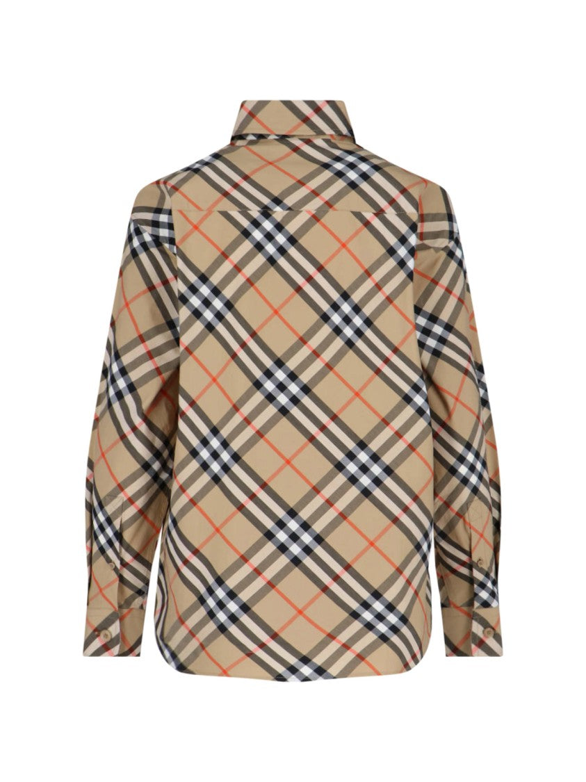 Burberry "Check" Shirt – Beige