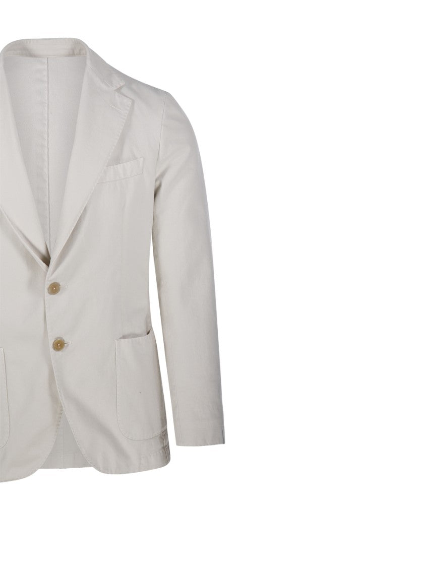 Santaniello Tailored Jacket With Notched Lapel And Polished Finish