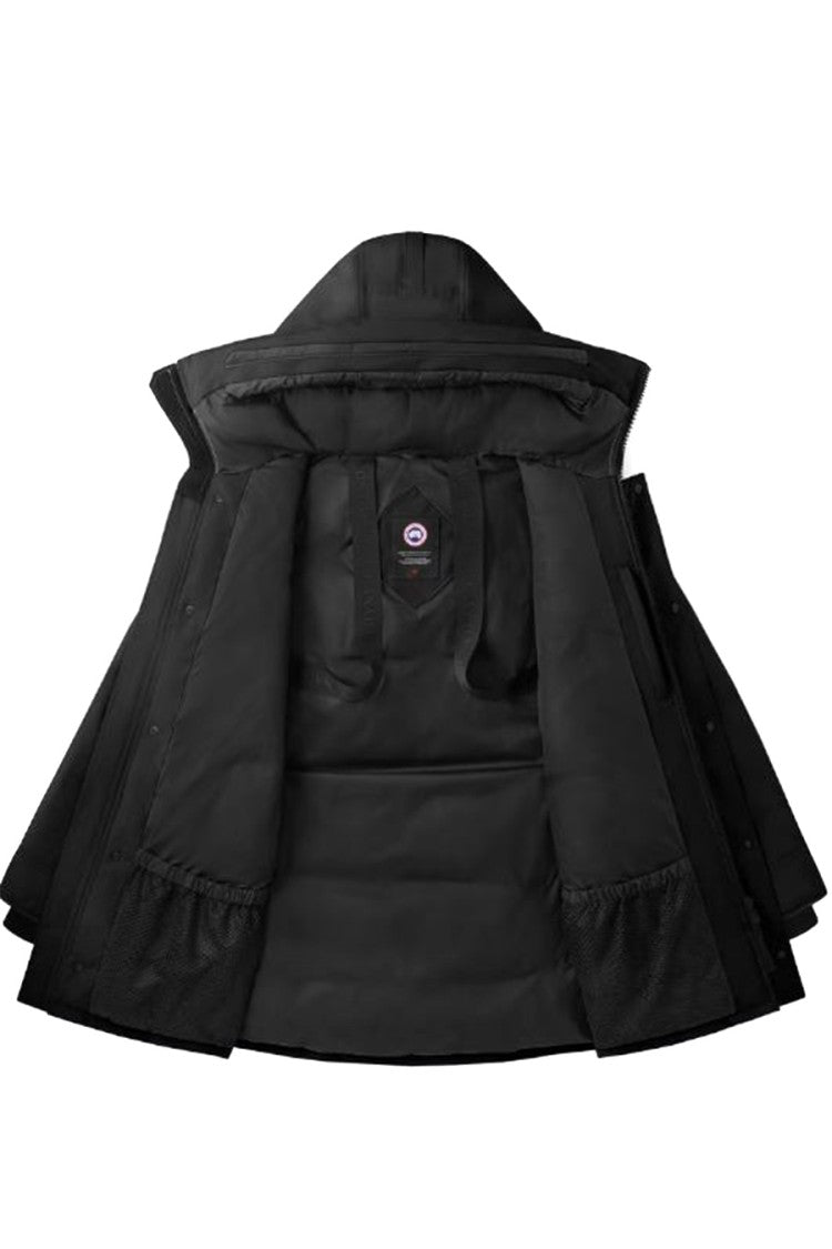 Canada Goose Black Polyester-Cotton Blend Parka