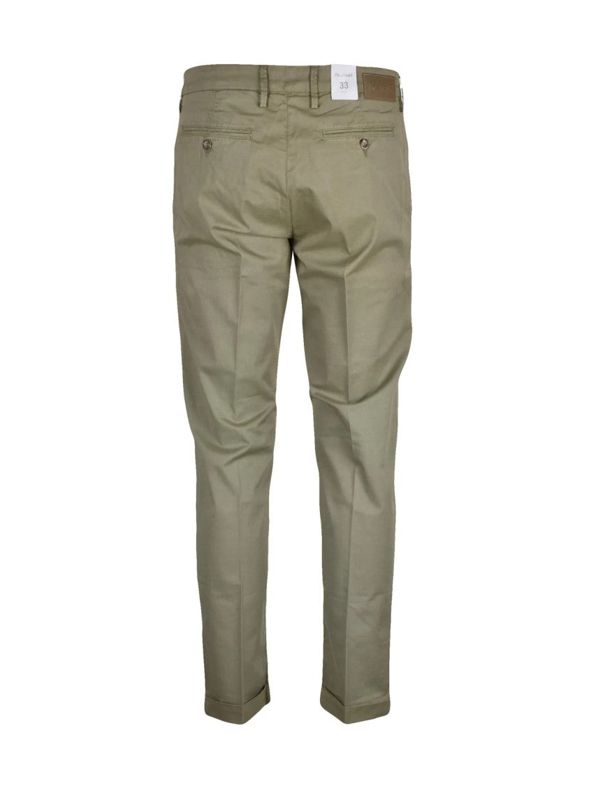 Re-Hash Green Stretch Cotton Pants