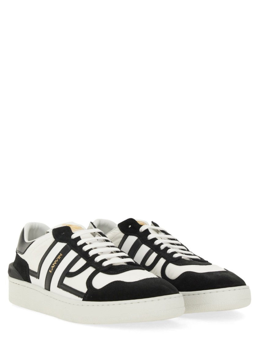 Lanvin "Clay" Calf Leather Accents Sneakers