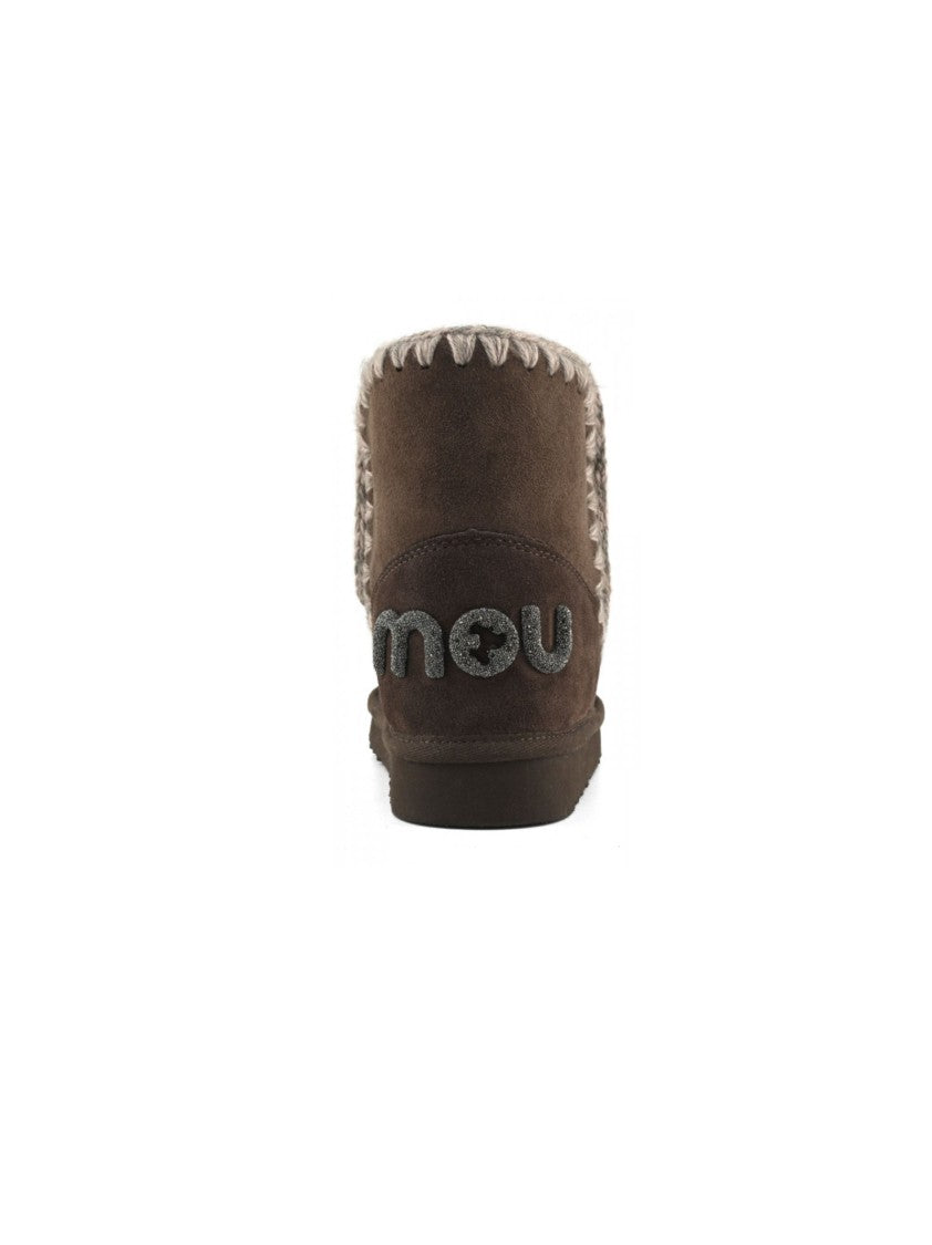 Mou Brown Eskimo 18 Glitter Logo Clog