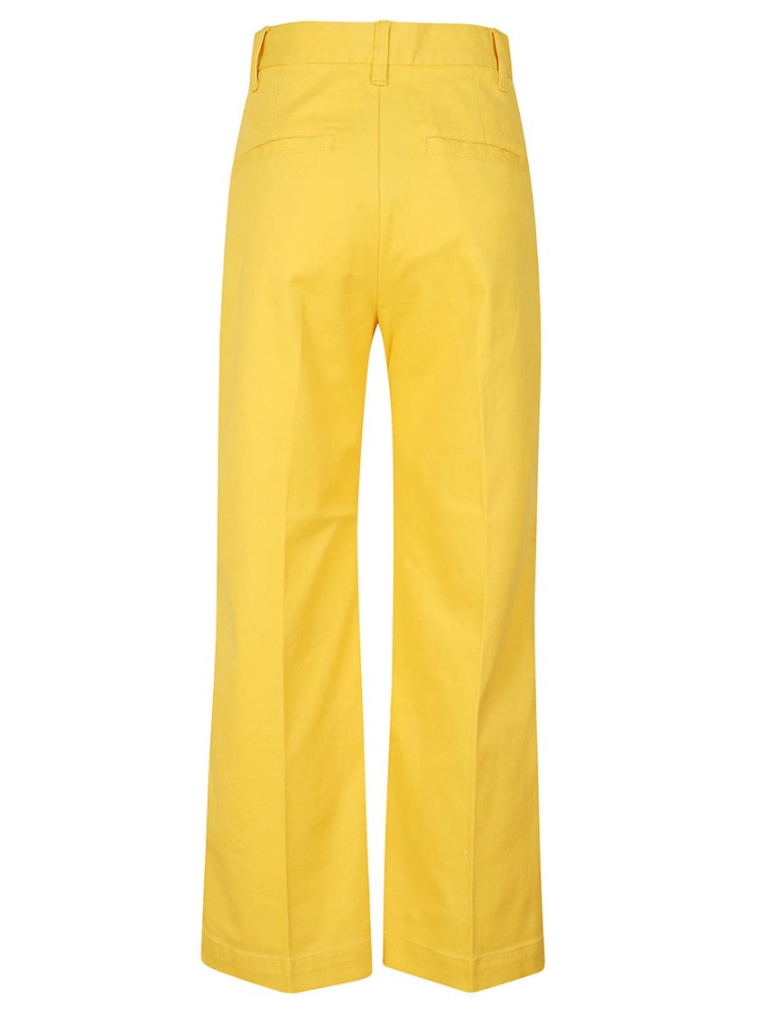 Polo Ralph Lauren Tailored Yellow Cotton Cropped Chinos