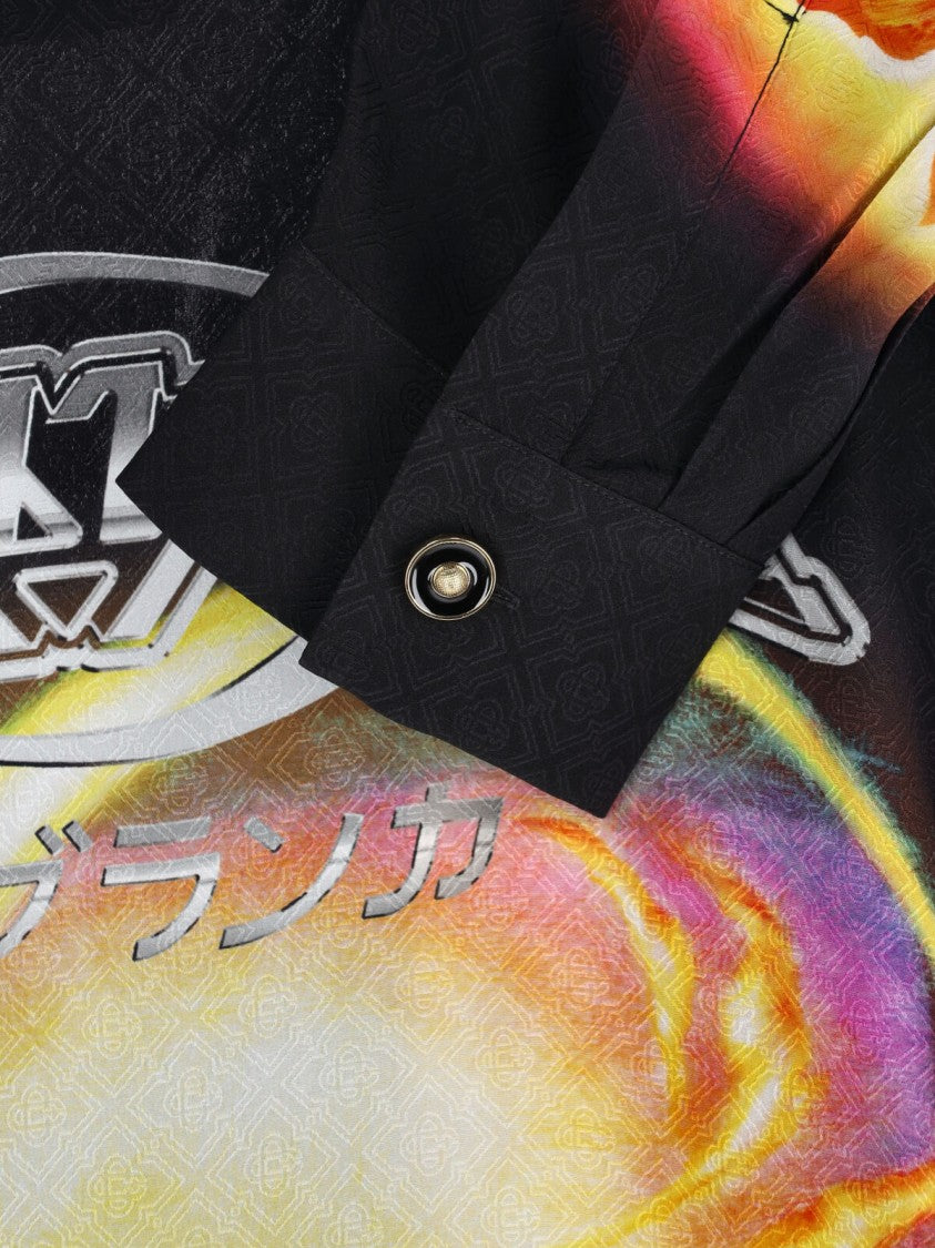 Casablanca Vibrant Multicolour Casual Shirt With Classic Collar