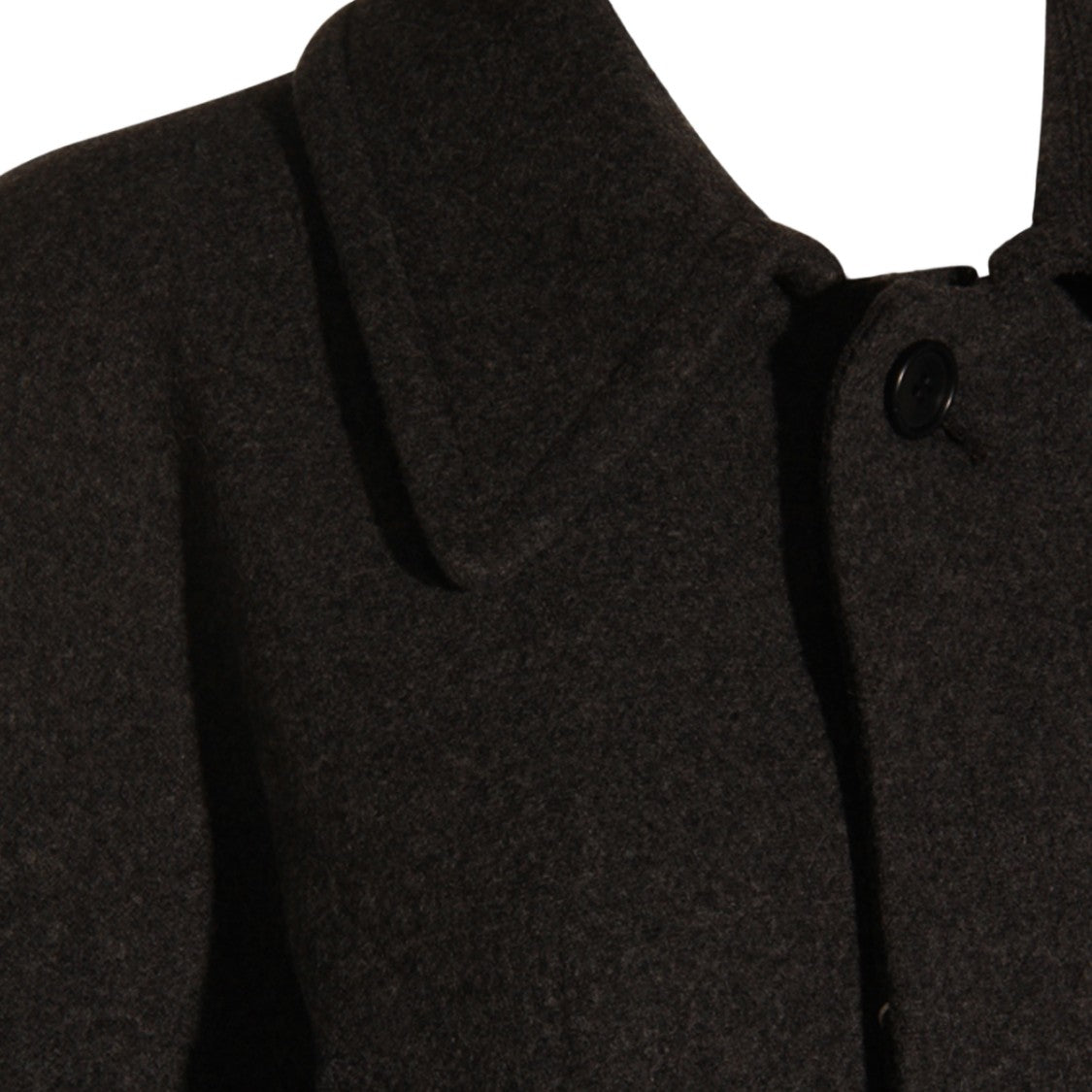 Mm6 By Maison Margiela Flowing Grey Jacket With Classic Collar