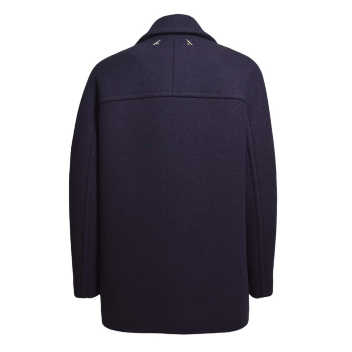 Lanvin Blue Virgin Wool Short Coat