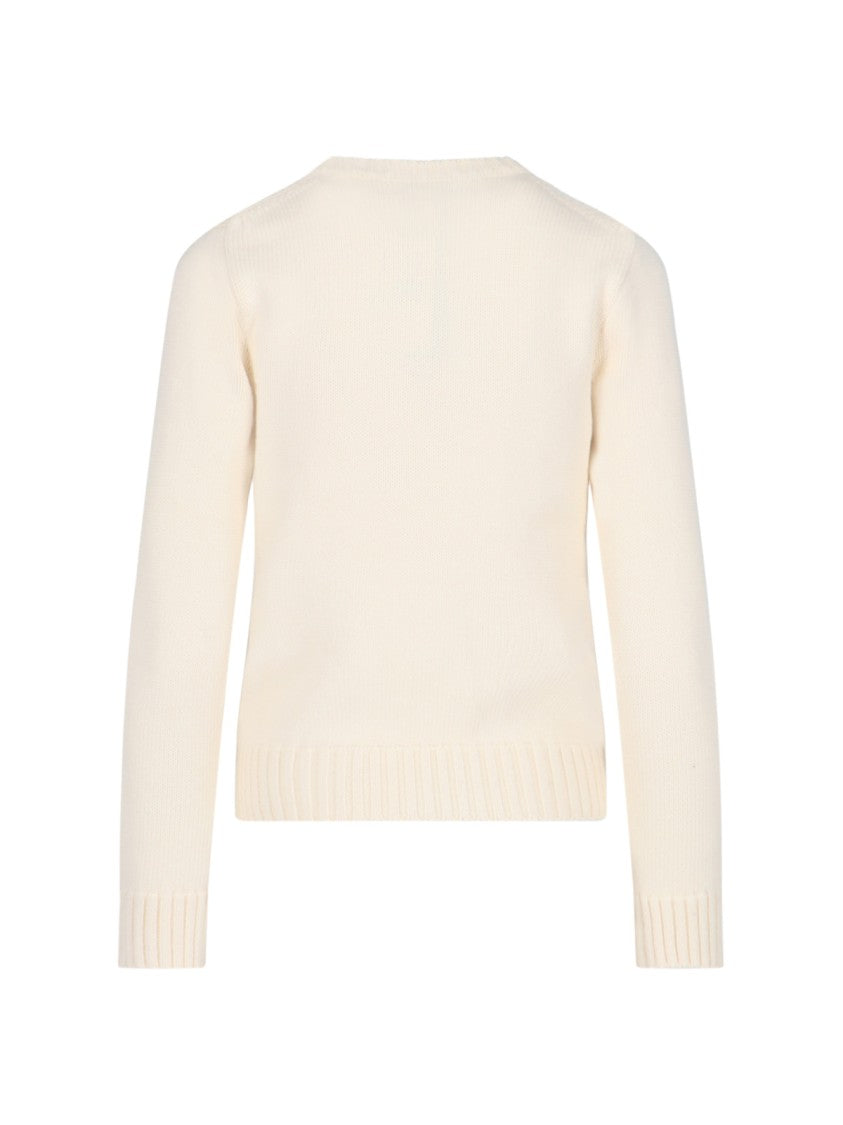 Polo Ralph Lauren "American Flag" Sweater – Cream