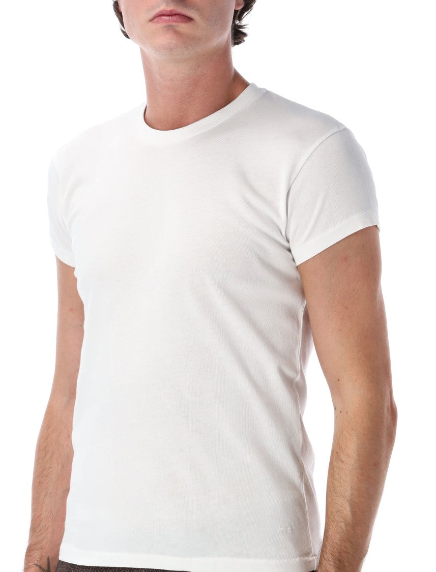 Tom Ford White Minimalist Fitted Cotton T-Shirt