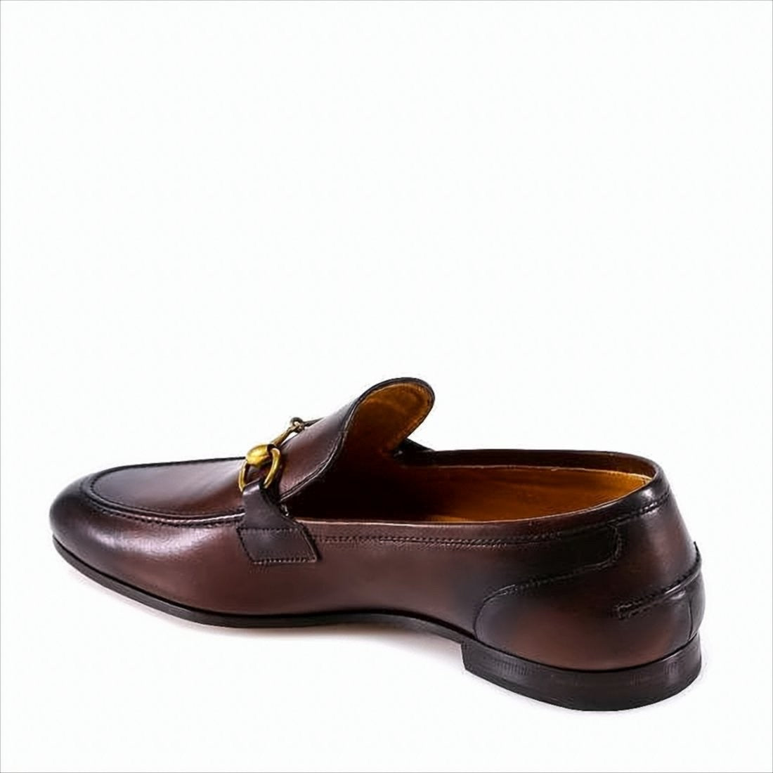 Gucci Leather Loafers With Gold-Tone Horsebit Detail
