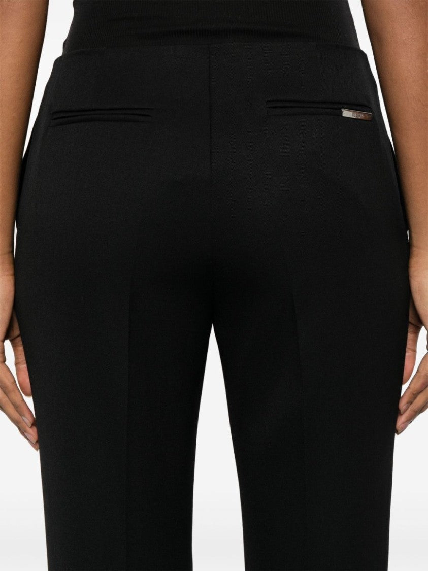 The Attico Tailored Black Pants With Subtle Pleats