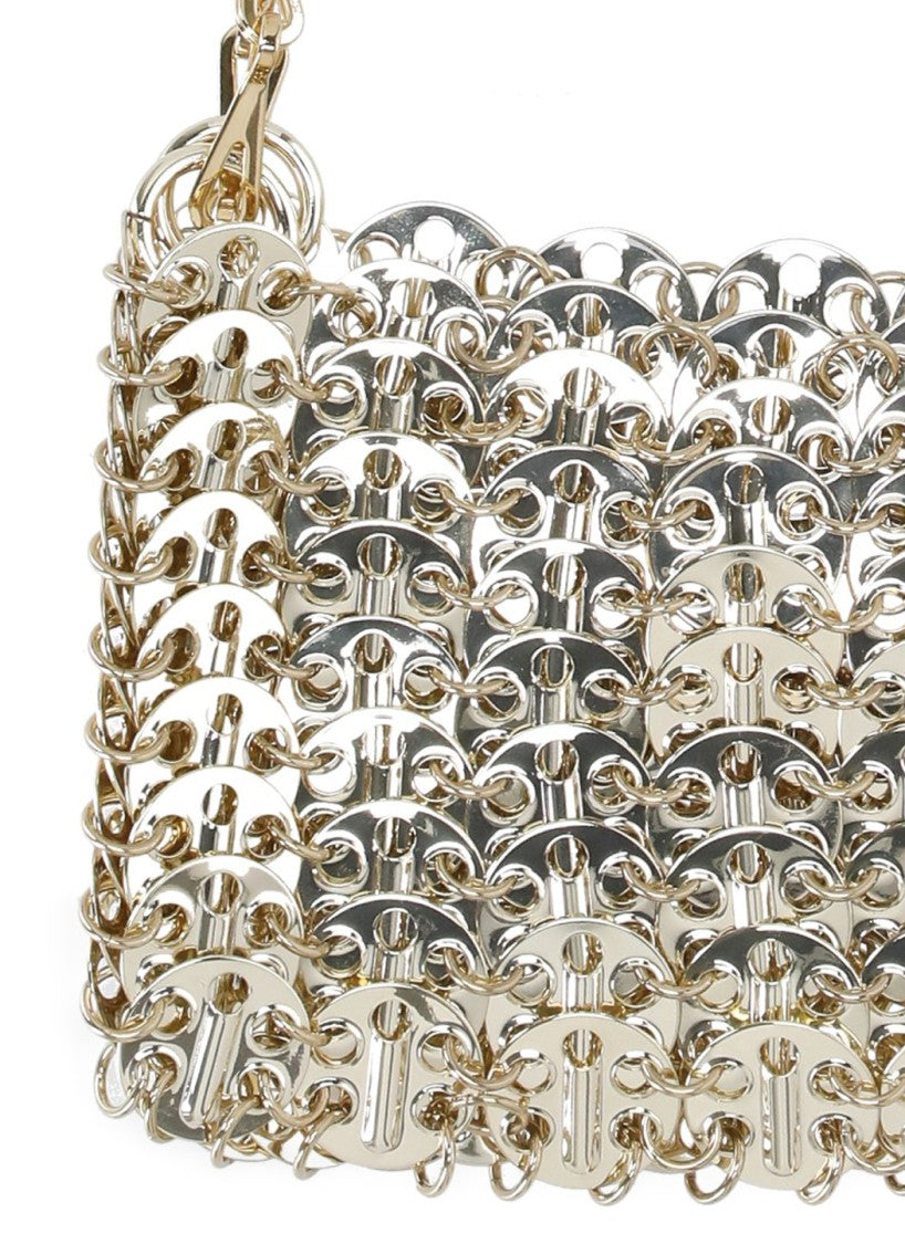 Rabanne Gold 1969 Nano Brass Shoulder Bag