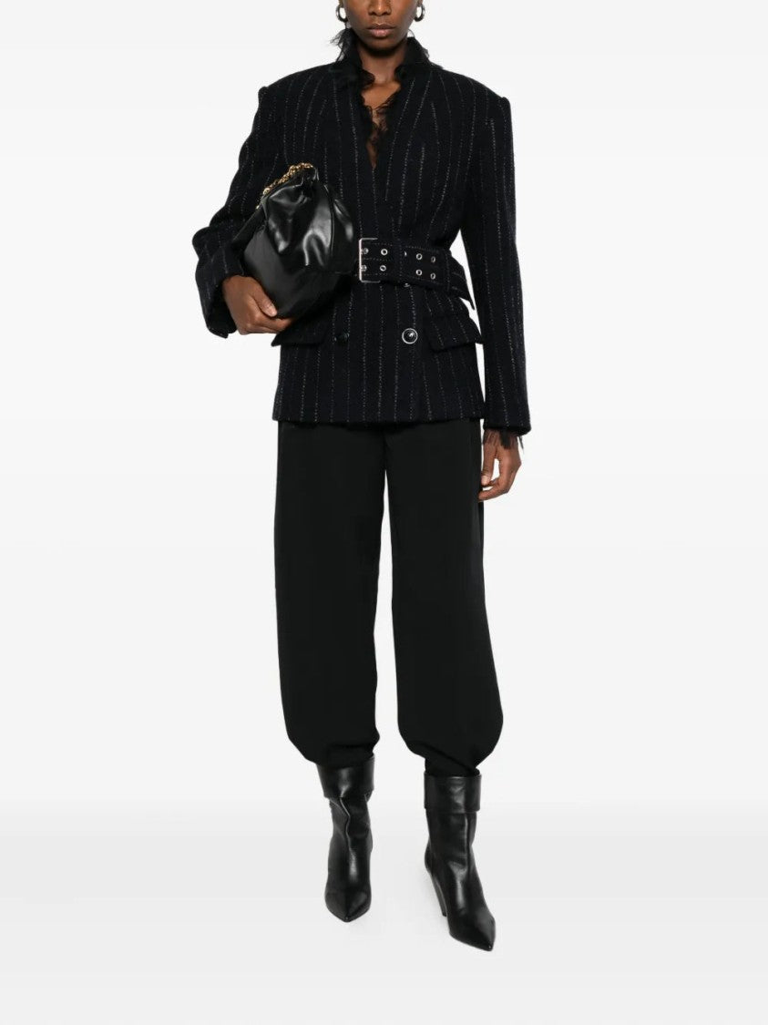 Isabel Marant Pinstripe Belted Blazer