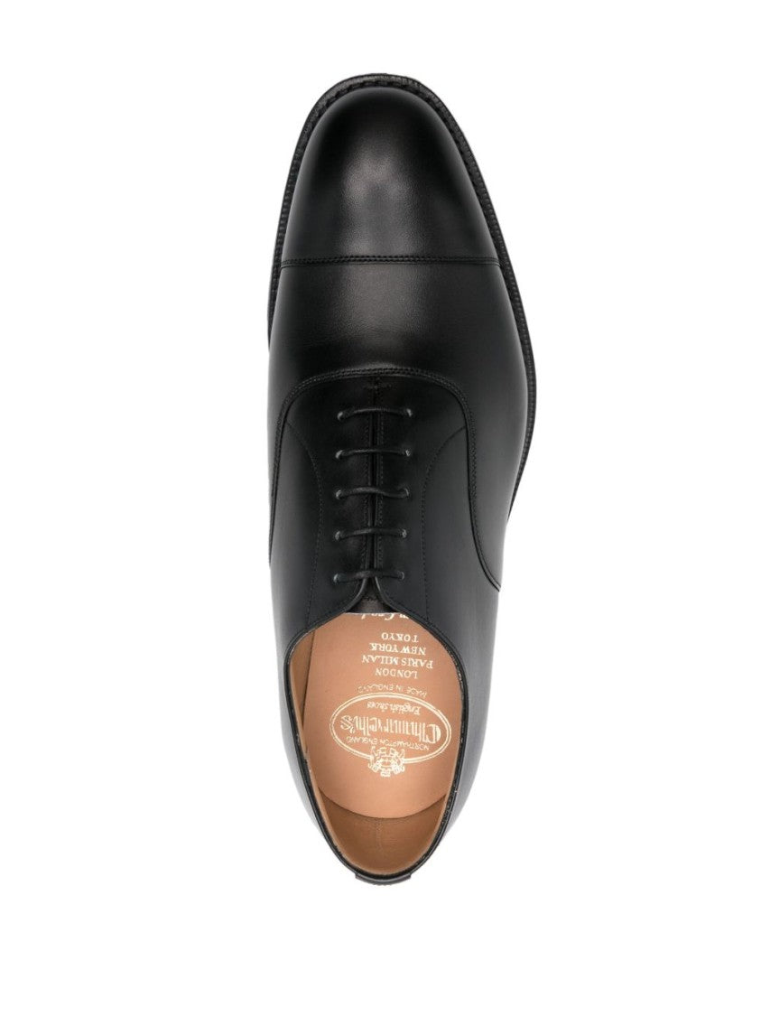 Church's Calf Leather Lace-Up Flat Shoes