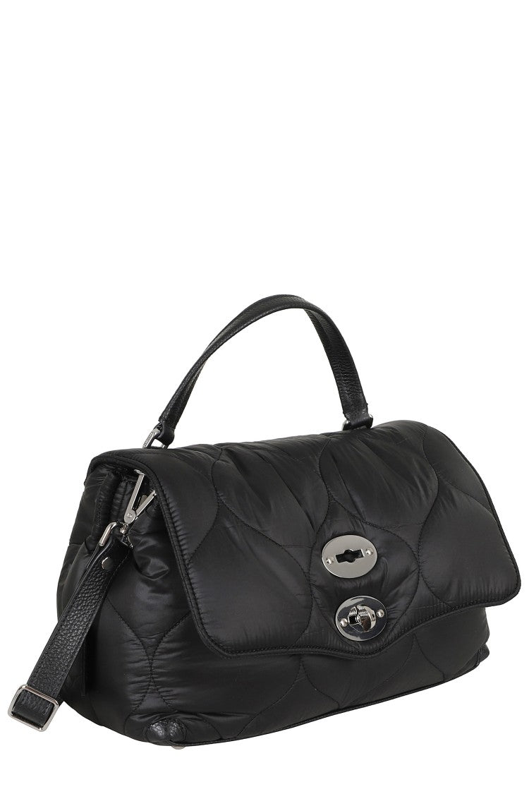 Zanellato Quilted Postina Lunaria Bag With Silver-Tone Ring Clasp